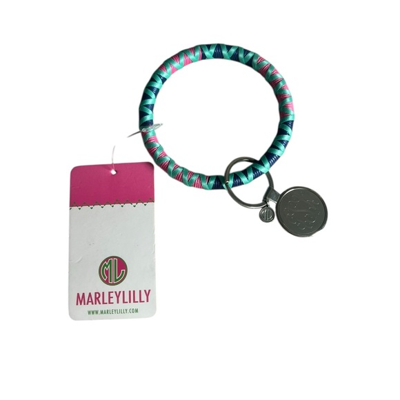 Marleylilly Handbags - Marleylilly Teal and Pink Wristlet